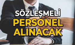 Sözleşmeli personel alınacak