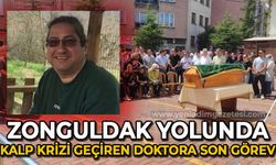 Zonguldak  yolunda kalp krizi geçiren doktora son görev