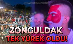 Zonguldak'ta milli maç heyecanı: Kömürkent tek yürek oldu!
