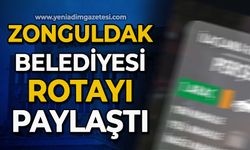 Zonguldak Belediyesi rotayı paylaştı