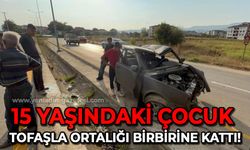 15 yaşındaki çocuk ortalığı birbirine kattı: Tofaş hurdaya döndü