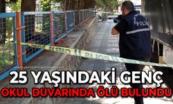 25 yaşındaki genç okul duvarının üzerinde ölü bulundu