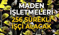 Maden İşletmeleri 256 sürekli işçi alacak