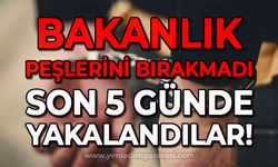 İçişleri Bakanlığı peşlerini bırakmadı: Son 5 günde yakayı ele verdiler!