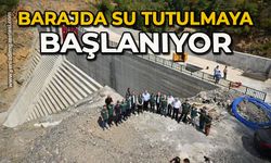 Barajda su tutulmaya başlanıyor