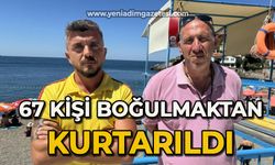 Cankurtaranlar 67 kişiyi boğulmaktan kurtardı