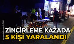 Zincirleme kazada 5 kişi yaralandı