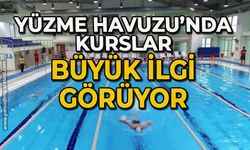 Yüzme Havuzu’nda kurslar büyük ilgi görüyor