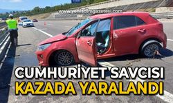 Cumhuriyet savcısı kazada yaralandı