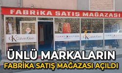 Ünlü markaların fabrika satış mağazası açıldı