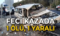 Mudurnu yolunda feci kaza: 1 ölü, 1 yaralı