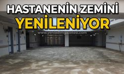 Hastanenin zemini yenileniyor