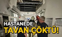 Hastanede tavan çöktü!