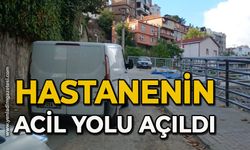 Hastanenin acil yolu açıldı