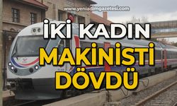 İki kadın makinisti dövdü