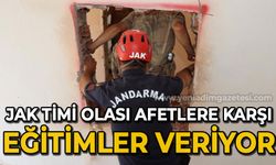 JAK Timi olası afetlere karşı eğitimler veriyor