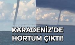 Karadeniz'de hortum çıktı: İşte o anlar