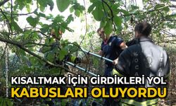 Yolu kısaltmak için yürüdükleri sazlık alanda mahsur kaldılar