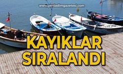 Kayıklar sıralandı