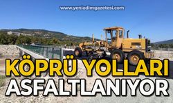 Köprü yolları asfaltlanıyor