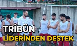 Tribün liderinden destek