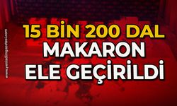 15 bin 200 dal makaron ele geçirildi