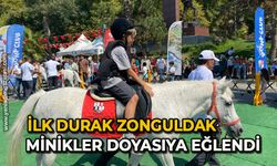 İlk durak Zonguldak: Minikler doyasıya eğlendi