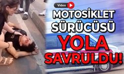 Motosiklet ile otomobil çarpıştı: Sürücü yola savruldu!