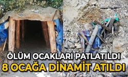 Polisten ruhsatsız maden ocaklarına baskın; 8 ocak kapatıldı