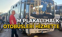 M Plakalı Halk Otobüsleri Hizmette