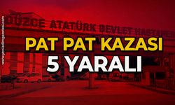 Pat pat kazası: 5 yaralı