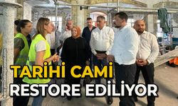 Tarihi Cami restore ediliyor