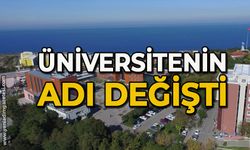 Üniversitenin adı değişti