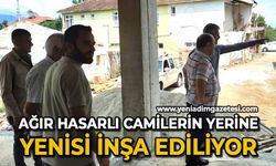 Ağır hasarlı camilerin yerine yenisi inşa ediliyor