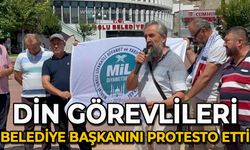 Din görevlileri belediye başkanını protesto etti