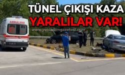 Tünel çıkışı trafik kazası: Yaralılar hastaneye sevk edildi