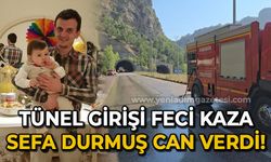 Tünel girişi feci kaza: Sefa Durmuş can verdi!