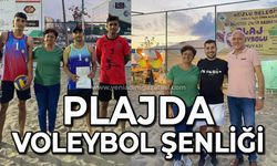 Plajda voleybol şenliği