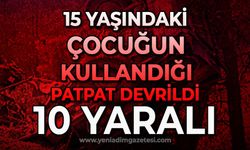 15 yaşındaki çocuğun kullandığı patpat devrildi: 10 kişi yaralandı!