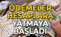 Ödemeler hesaplara yatmaya başladı