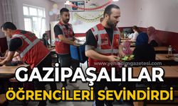 Gazipaşalılar öğrencileri sevindirdi