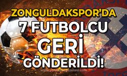 Zonguldakspor'da 7 futbolcu geri gönderildi!