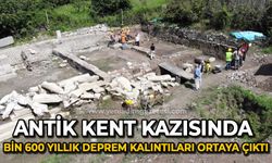 Antik kent kazısında bin 600 yıllık deprem kalıntıları ortaya çıktı