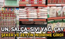 Un, salça, sıvı yağ, çay, şeker ve zeytin indirime girdi