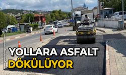 Yollara asfalt dökülüyor