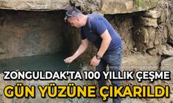 Zonguldak'ta bir asırlık çeşme gün yüzüne çıkarıldı