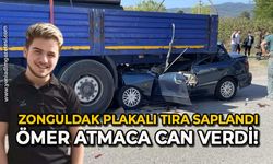 Zonguldak plakalı tıra saplandı: Ömer Atmaca can verdi!