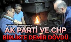 AK Parti ve CHP il başkanları birlikte demir dövdü