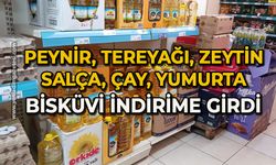 Peynir, tereyağı, zeytin, salça, çay, yumurta, bisküvi indirime girdi