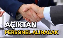 Açıktan personel alınacak